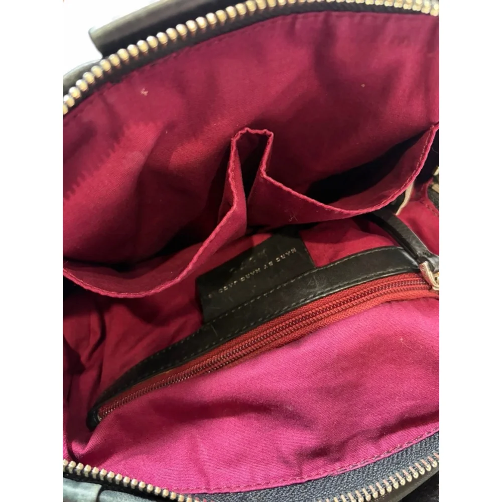 Marc by Marc Jacobs Black Quilted Leather Satchel Crossbody Bag - Picture 14 of 16